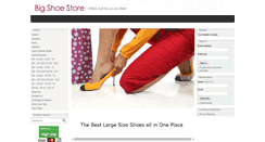 Desktop Screenshot of bigshoestore.com